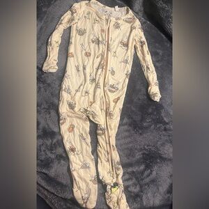 Bellabu Bear Easter Zip Up Jammies Size 18-24 Months